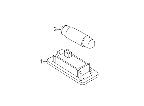 2017 BMW 535i GT Bulbs Interior Light Diagram for 63319180132