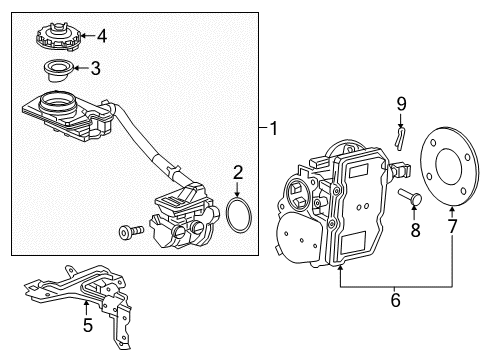 2019 Honda CR-V Hydraulic System SET Diagram for 01469-TLA-315