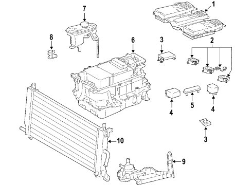 2006 Toyota Highlander Powertrain Control Pump Assembly Diagram for G9040-48080