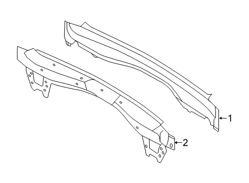 2017 Lincoln MKC Rear Body Rear Body Panel Diagram for AM5Z-5840320-B