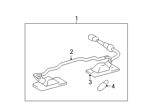 2008 Toyota Highlander Bulbs Body Diagram for 81273-48010