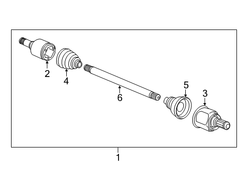 2019 Infiniti QX50 Drive Axles - Front Repair Kit, Dust Boot Diagram for C9741-7Y010