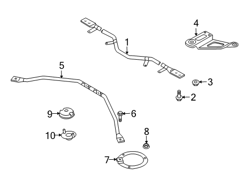 2004 Infiniti M45 Suspension Mounting - Front Bolt-Flange Diagram for 081B7-0202A