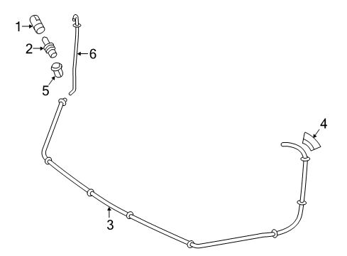 2016 Lexus NX200t Washer Components Hose, HEADLAMP Clean Diagram for 85275-78010
