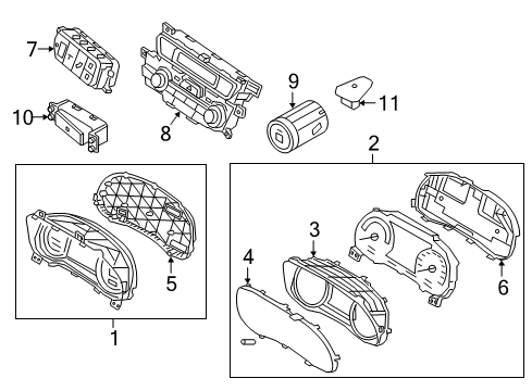 2019 Kia Niro Lift Gate Pac K Diagram for 94031G5600