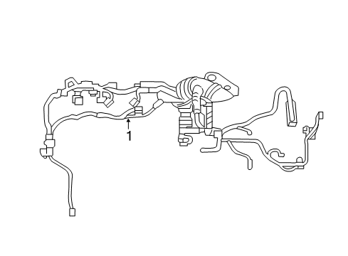 2014 Lexus ES350 Wiring Harness Wire, Engine Diagram for 82121-33D80