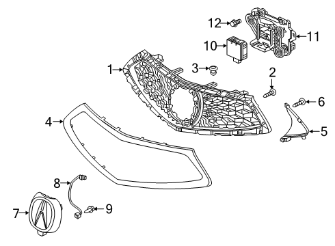 2019 Acura RDX Cruise Control System BRACKET Diagram for 36805-TJB-A02