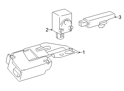 2018 Toyota Tacoma Keyless Entry Components Transmitter Assembly, Do Diagram for 89070-04020