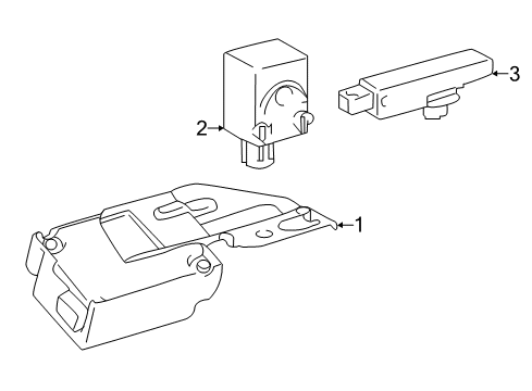 2018 Toyota Tacoma Keyless Entry Components Receiver Diagram for 897B0-04010