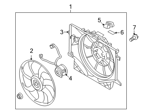 2014 Hyundai Genesis Coupe Cooling System, Radiator, Water Pump, Cooling Fan Resistor Diagram for 253852E000