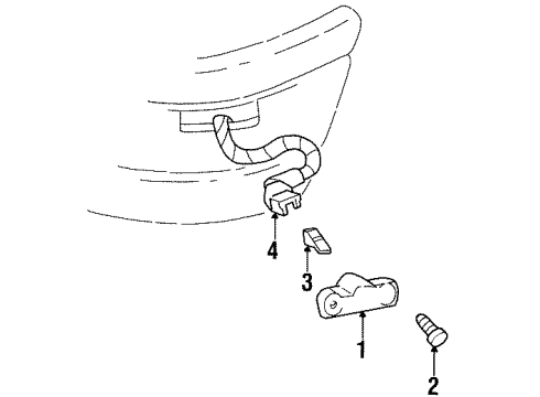 1996 Chevrolet Monte Carlo Front Lamps - Side Marker Lamps Lamp Asm-Front Side Marker Diagram for 5978475