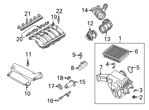 1999 BMW 323i Fuel Injection Pressure Regulator Diagram for 13531729319