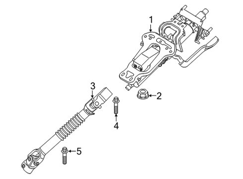 2020 BMW M235i xDrive Gran Coupe Steering Column & Wheel, Steering Gear & Linkage MANUALLY ADJUST. STEERING CO Diagram for 32306883441