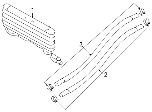 2007 Hyundai Sonata Oil Cooler Hose Assembly-Oil Cooling Diagram for 25420-3K375