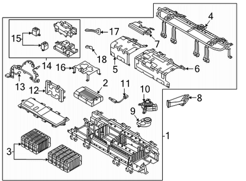 2020 Hyundai Sonata Battery Blower Unit Assembly-Battery COOLI Diagram for 37580-L5000