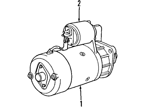 2009 BMW M3 Starter Starter Diagram for 12417843526