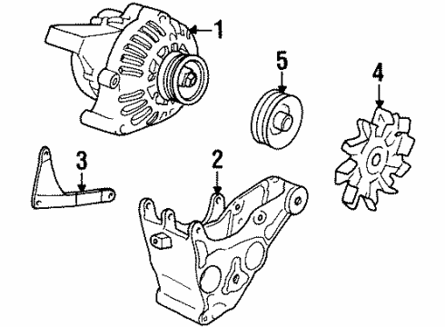 2000 GMC Yukon Alternator Alternator Diagram for 19244727