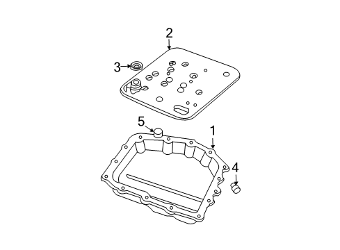 2009 Dodge Durango Automatic Transmission Gasket-Oil Pan Diagram for 68049904AA