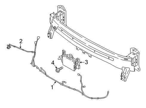 2018 Hyundai Santa Fe Cruise Control System Wiring Harness-BWS Extension Diagram for 91890-B8042