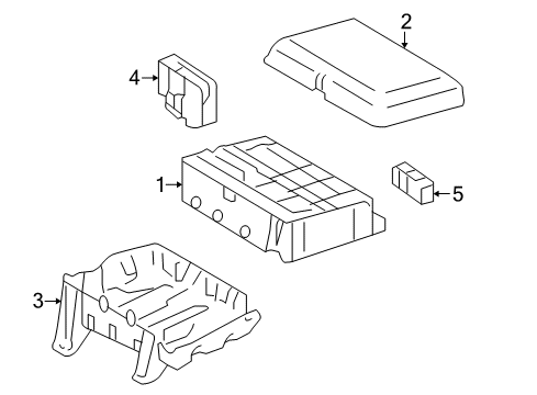 2014 Toyota Land Cruiser Fuse & Relay Block Assembly, FUSIBLE Diagram for 82620-60100