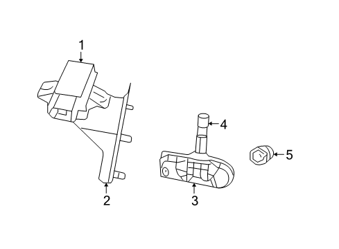 2015 Chrysler Town & Country Tire Pressure Monitoring Module-Tire Pressure Monitoring Diagram for 68222862AD