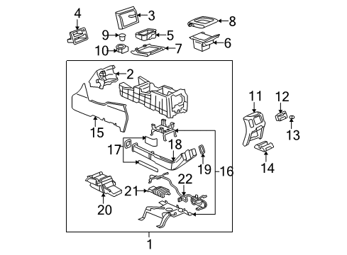 2005 Chevrolet Avalanche 2500 Console Knob Asm, Radio Volume Control (Ring) Diagram for 12201805