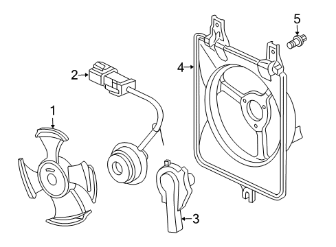 2006 Honda Accord A/C Condenser Fan Washer, Plain (8MM) Diagram for 90430-P8C-A01