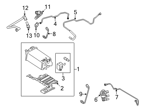 2008 Ford Taurus X Powertrain Control PCM Diagram for 8G1Z-12A650-HFRM