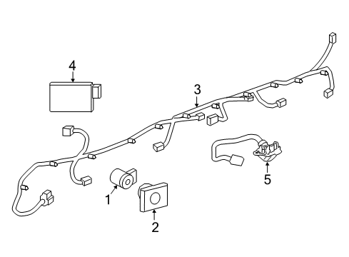 2016 Chevrolet Volt Lane Departure Warning Harness Diagram for 84124125