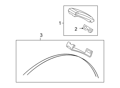 2010 Ford Taurus Tire Pressure Monitoring TPMS Sensor Strap Diagram for 6F2Z-1A193-K