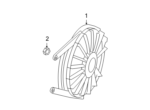 2007 Jeep Wrangler Cooling System, Radiator, Water Pump, Cooling Fan Fan-Radiator Cooling Diagram for 55056713AB