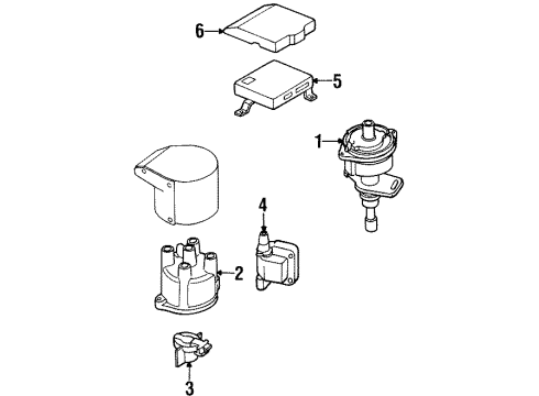 1994 Nissan D21 Powertrain Control Reman Engine Control Module Diagram for 2371M-3B511RE