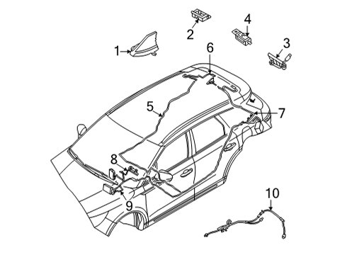 2020 Lincoln Corsair Antenna & Radio Rear Door Speaker Diagram for FA1Z-18808-HA