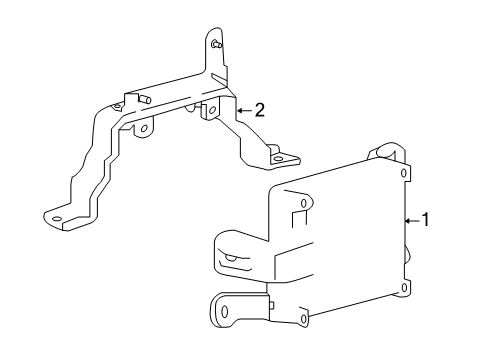 2020 Nissan Rogue Cruise Control Bracket-Distance Sensor Diagram for 28452-7FW1A