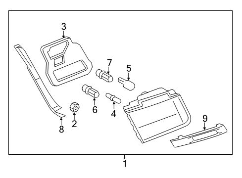 2011 BMW 750Li Bulbs Bulb Socket Diagram for 63216943037