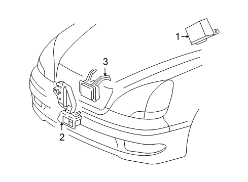 2006 Lexus LS430 Cruise Control System Computer Assy, Cruise Control Diagram for 88240-50151