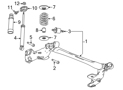 2021 Buick Encore Rear Suspension Insulator-Rear Coil Spring Diagram for 42582759