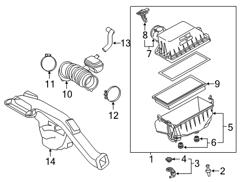 2019 Lexus ES300h Powertrain Control Engine Ecm Electronic Control Module Diagram for 89661-33W70