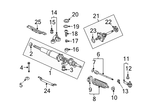 2000 Honda S2000 Steering Column & Wheel, Steering Gear & Linkage Sensor Assembly, Torque Diagram for 53101-S2A-A02