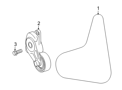 2021 Toyota RAV4 Belts & Pulleys Serpentine Belt Diagram for 90916-02778