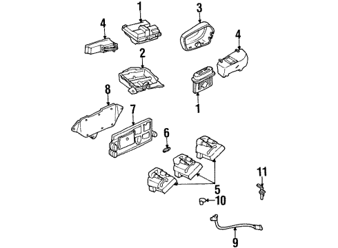 1996 Chevrolet Monte Carlo Ignition System Wire Kit, Spark Plug Diagram for 12192375