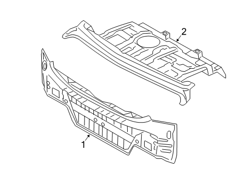 2020 Kia Cadenza Rear Body PANEL & FRAME ASSY-P Diagram for 69300F6050