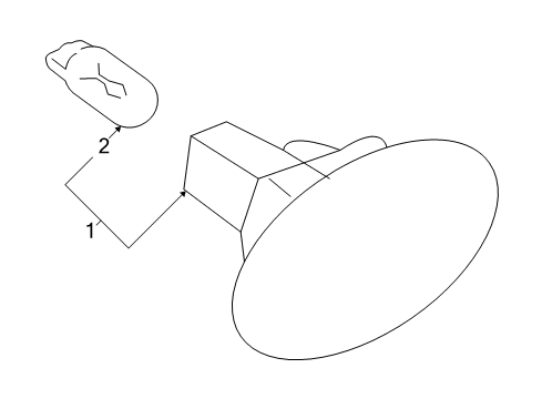 2004 Chevrolet Aveo Bulbs Lamp Asm, Front Side Turn Signal Diagram for 96492996