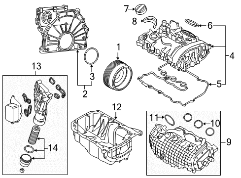 2020 BMW i8 Throttle Body Throttle Body Diagram for 13547629908