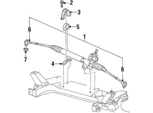 1999 Plymouth Neon Steering Column & Wheel, Steering Gear & Linkage Gear-Power Steering Diagram for 4626890AE