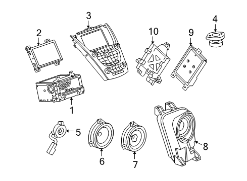 2015 GMC Terrain Sound System Radio Diagram for 84062126