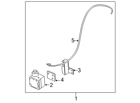 2009 Ford Ranger Cruise Control System Cruise Servo Bracket Diagram for 7L5Z-9C736-A