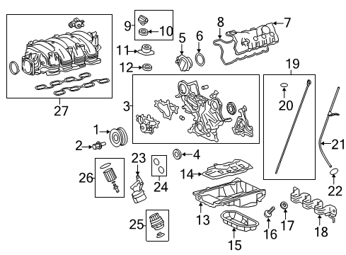 2013 Lexus LS460 Intake Manifold Guide, Oil Level Gage Diagram for 11452-38041