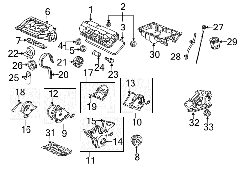 2003 Honda Pilot Intake Manifold Gasket, In. Manifold Diagram for 17105-P8E-A01