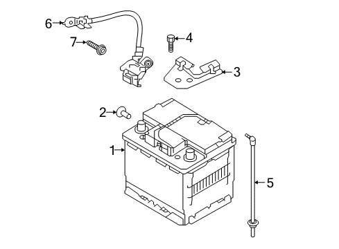 2021 Kia Niro Battery Pac K Diagram for 37180G5000